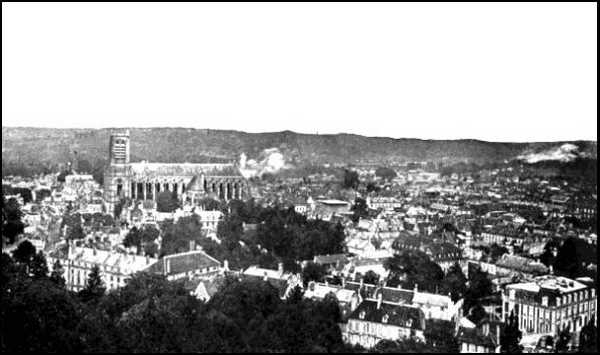 Photograph of Soissons in 1914.