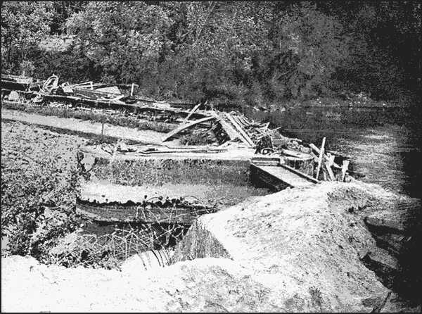 Photograph of the Dam at Vauxrot.