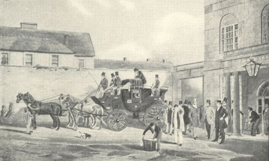 ‘The Bedford Times’ Coach, which made its last journey to London on November 21, 1846