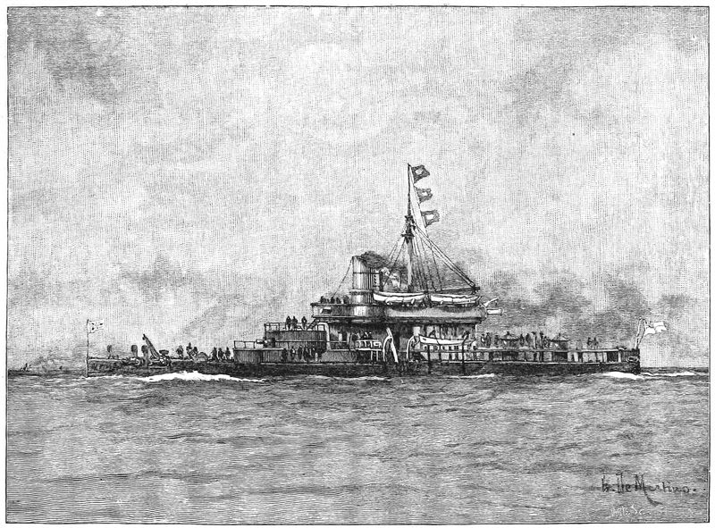 War-ship at sea