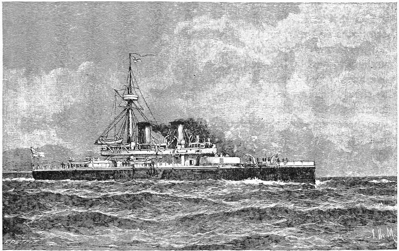 War-ship at sea