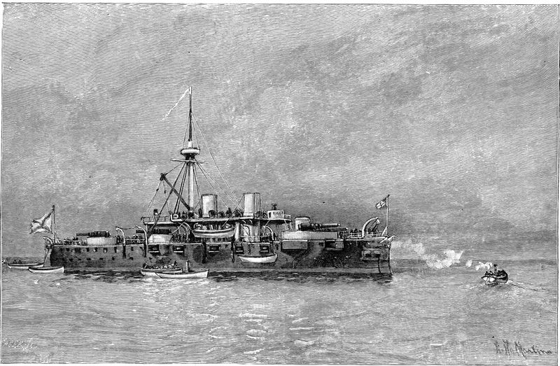 War-ship in harbor