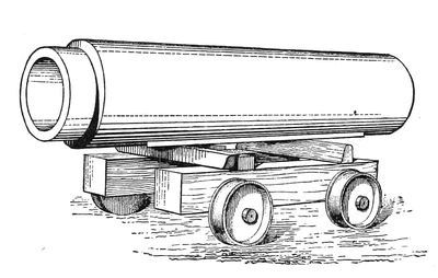 Drawing of gun