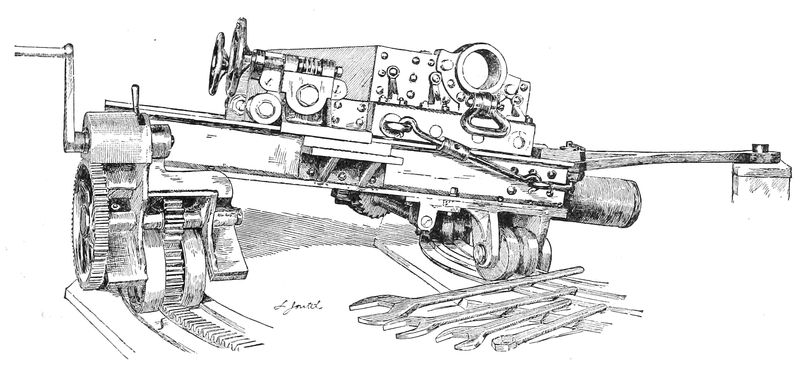 Drawing of gun