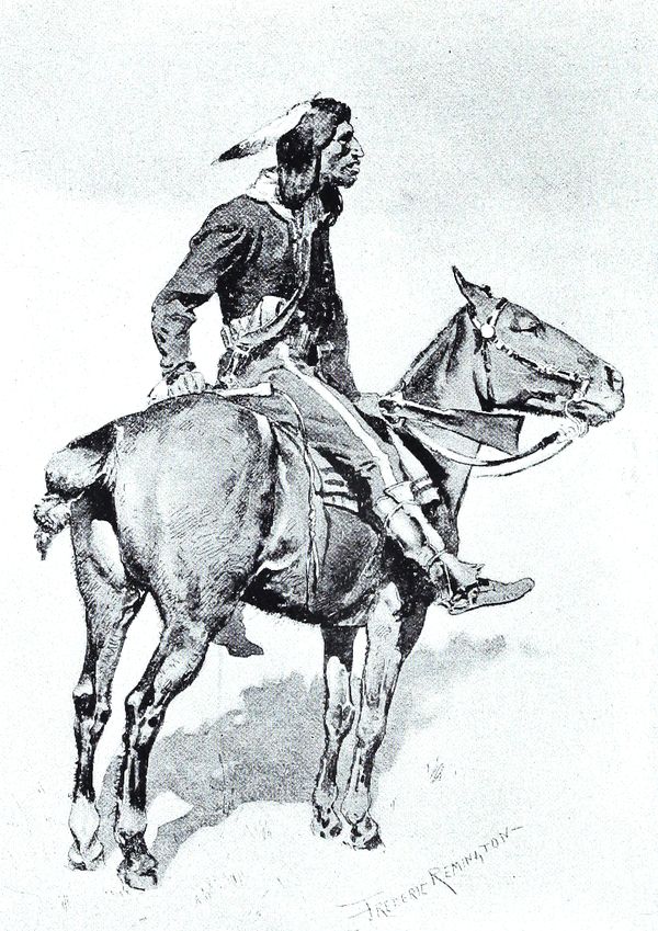 Scout on horseback