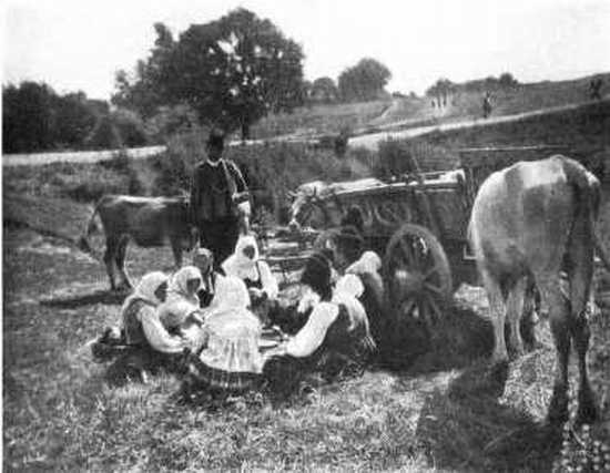 SERB FAMILY BY THE ROADSIDE.