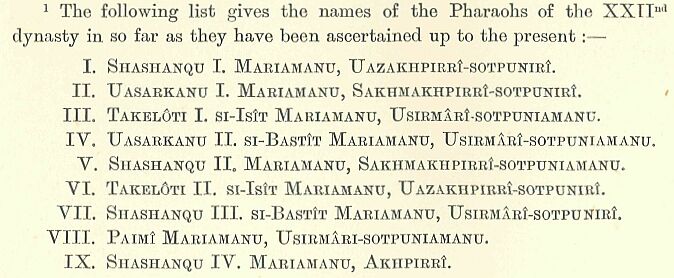 252.jpg Table of Pharaohs Of the Xxiith Dynasty 