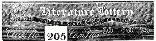 Literature Lottery
Ticket