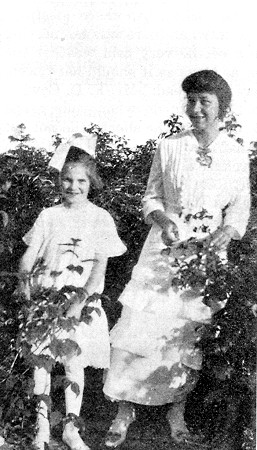 Mrs. Stager's grandchildren among the roses of one year's
growth.