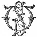 FIG. 207.
MONOGRAM COMPOSED OF LETTERS V AND
S DRAWN FROM THE ALPHABETS OF
MONOGRAMS.