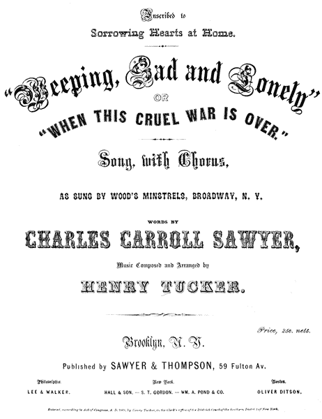 Cruel War sheet music