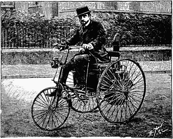 Fig. 2.—TRICYCLE PROPELLED BY A SERPOLLET
BOILER