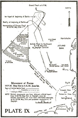 Plate IX. Movement of Forces. 10 P.M. May 31st to 4 A.M. June 1st.