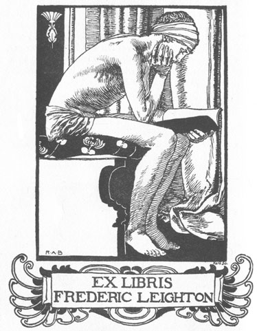 Bookplate of Lord Leighton