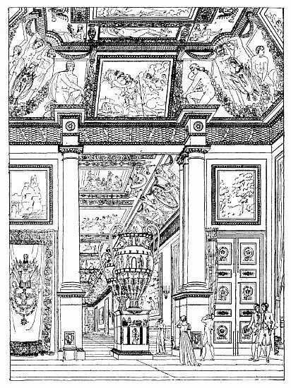 GRAND SALON OF THE TUILERIES, 1810. After Percier and
Fontaine.