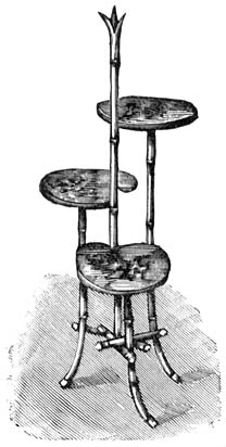 Fig. 5. Bamboe standaard voor vier planten.