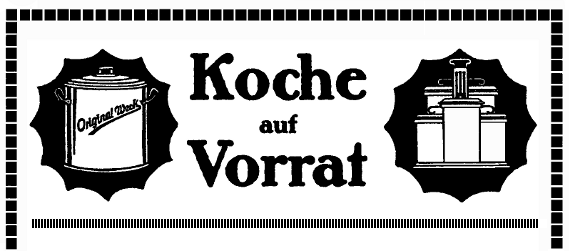 Koche auf Vorrat