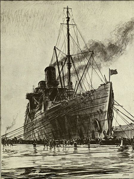 THE LEVIATHAN DOCKING AT LIVERPOOL