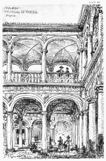 PLATE 48
TOLEDO
HOSPEDAL DE TAVERA PATIO
MDW 1869