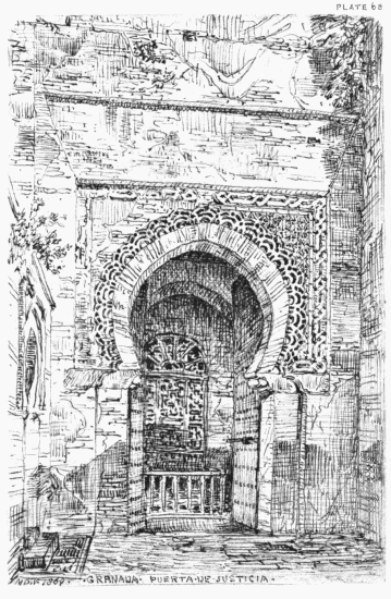 PLATE 68
GRANADA
PUERTA DE JUSTICIA
MDW 1869