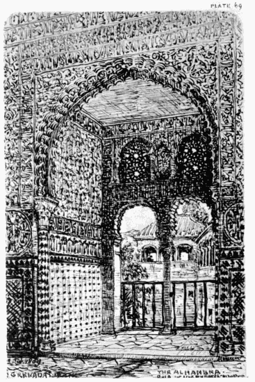 PLATE 69
GRENADA
THE ALHAMBRA SALA DE EMBAJADORES
MDW 1869