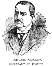 JOS LUIS AZCARATA SECRETARY OF JUSTICE
