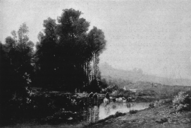 Fording the River. Constant Troyon, 1810-1865