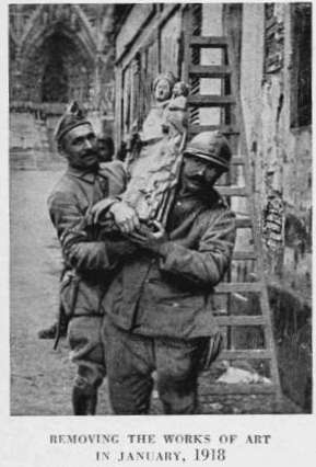REMOVING THE WORKS OF ART
IN JANUARY, 1918