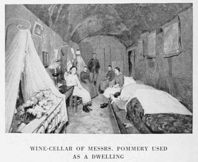 WINE-CELLAR OF MESSRS. POMMERY USED
AS A DWELLING