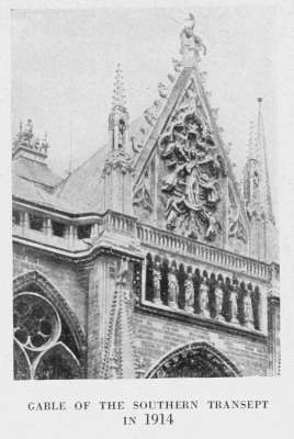 GABLE OF THE SOUTHERN TRANSEPT
IN 1914