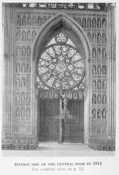 REVERSE SIDE OF THE CENTRAL DOOR IN 1914
See complete view on p. 52.