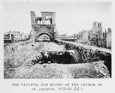 THE VAULTING AND BELFRY OF THE CHURCH OF
ST. JACQUES. (Clich LL.)