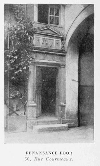 RENAISSANCE DOOR,
30, Rue Courmeaux.