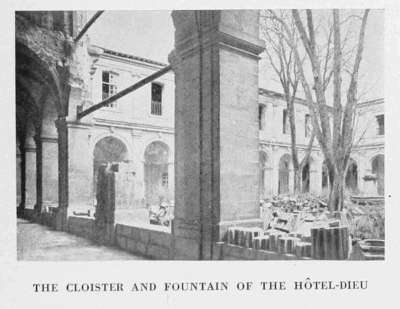 THE CLOISTER AND FOUNTAIN OF THE HTEL-DIEU