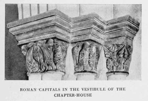 ROMAN CAPITALS IN THE VESTIBULE OF THE
CHAPTER-HOUSE