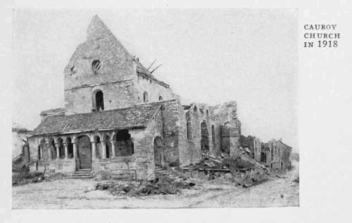 CAUROY
CHURCH
IN 1918