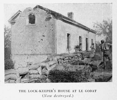 THE LOCK-KEEPER'S HOUSE AT LE GODAT
(Now destroyed.)