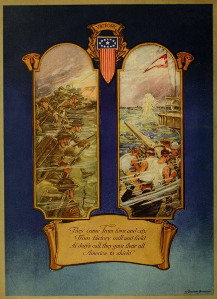 They came from town and city, From factory, mill and field,
At duty’s call, they gave their all America to shield.