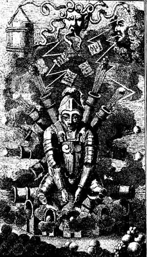 Fig. 10.—Fac-simil du frontispice du Gazetier cuirass