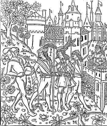 Fig. 36.—Fac-simil d'une des estampes des Dduits de la Chasse