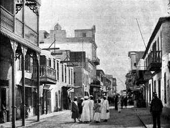 Straße in Port Said.