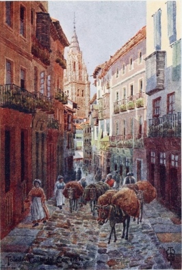 TOLEDO

Calle del Comércio, with the Cathedral Tower.