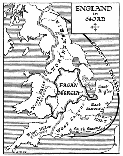 ENGLAND in 640 A.D.