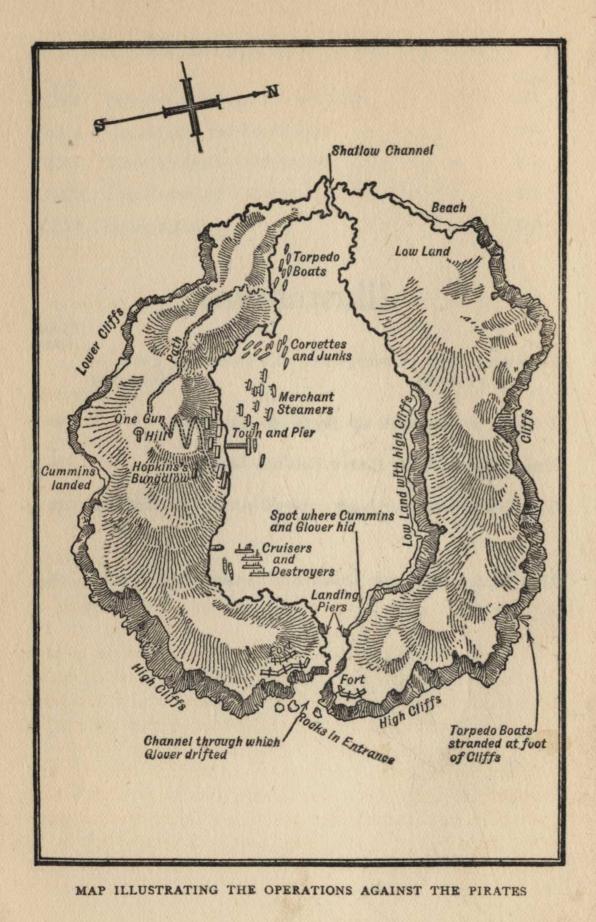 MAP ILLUSTRATING THE OPERATIONS AGAINST THE PIRATES