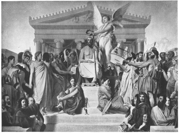 PLATE X
THE APOTHEOSIS OF HOMER
