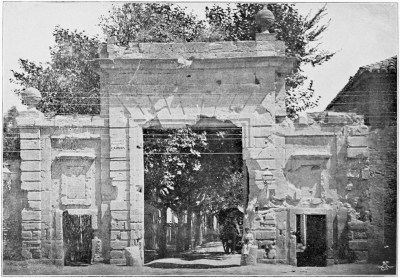 Image not available: THE TOWN GATE OF THE CARMEN AT ZARAGOZA.

(Left as a permanent memorial of the siege.)