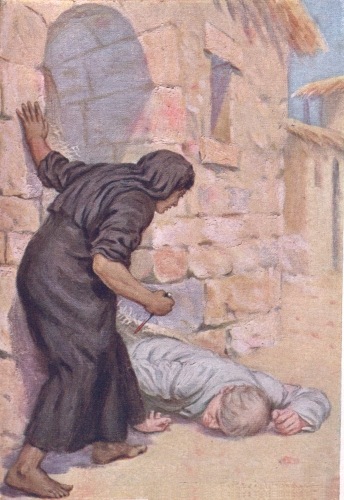 Image unavailble: Consinor fell with a moan at her feet, drenching the hard
earth with a stream of blood