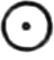 circle with a dot
  in the middle