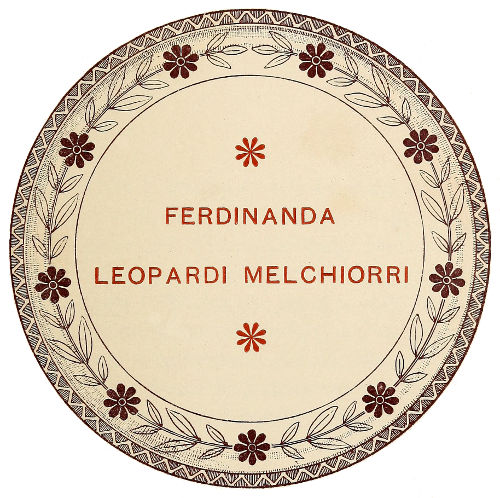 FERDINANDA
LEOPARDI MELCHIORRI