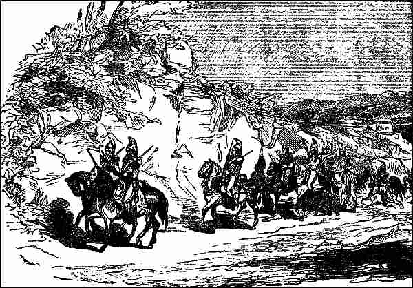 Illustration: ADVANCE OF GENERAL KEARNEY INTO CALIFORNIA.